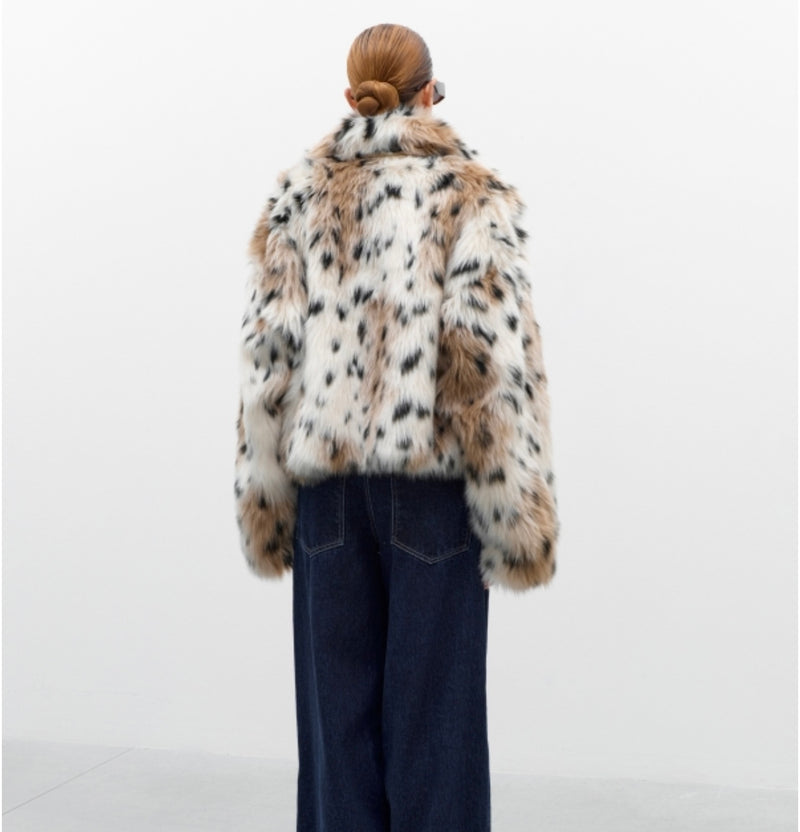 Fur faux animalier