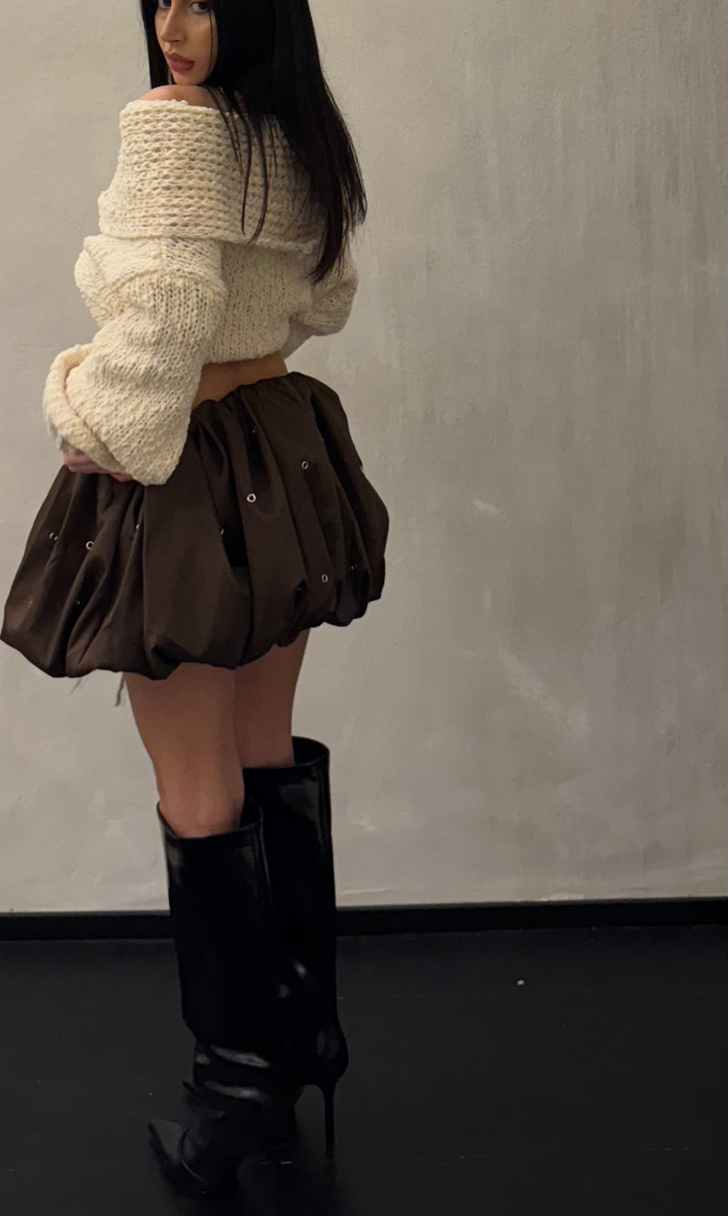 Skirt baloon brown